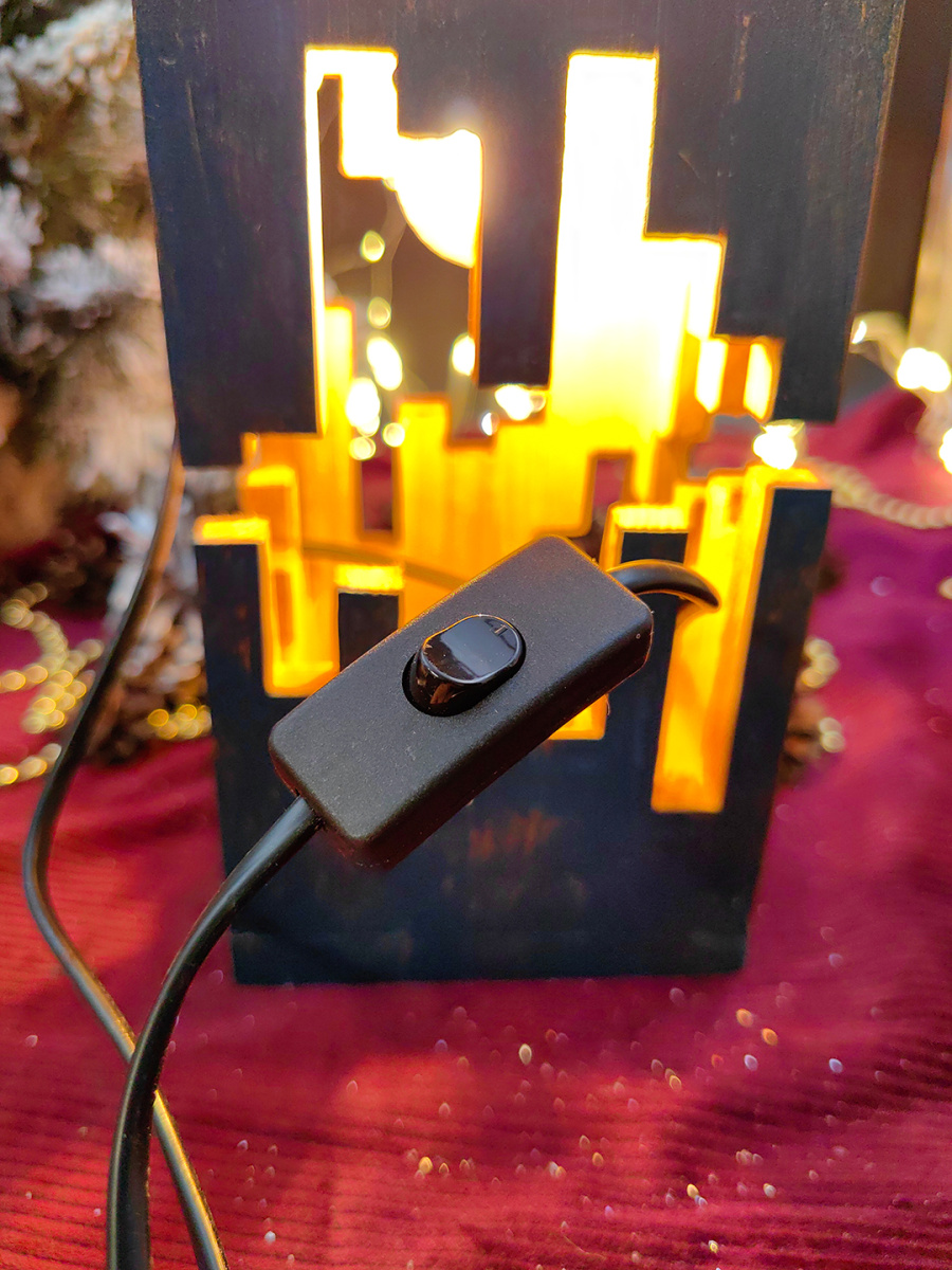 Фонарь декоративный деревянный лазурный V-14 фото 4 Фонарь декоративный деревянный лазурный V-14 фото 4