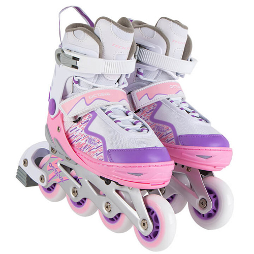 													Роликовые коньки Tech Team Octava, 27-30 (XS) розовый, 2021, 087204 фото 2