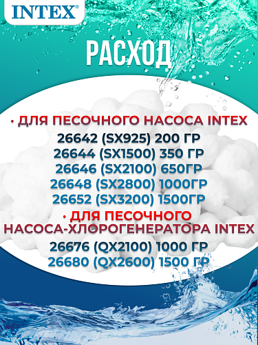 													Наполнитель для песочных фильтр-насосов  INTEX 29045 фото 6