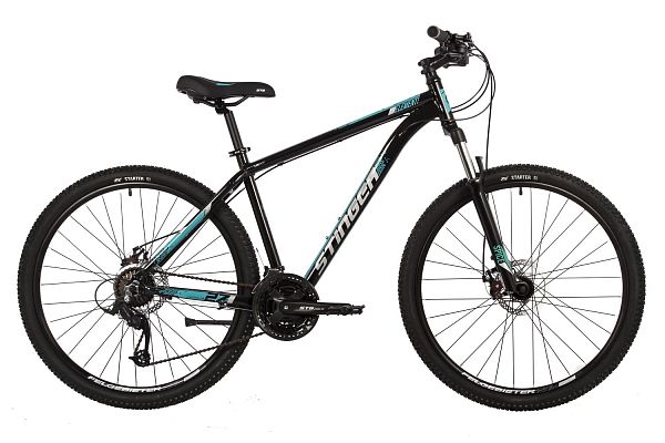 Велосипед горный Stinger ELEMENT EVO SE 27.5" 20" 21 скорость (3x7) ск. черный 27AHD.ELEMEVO.20BK22 