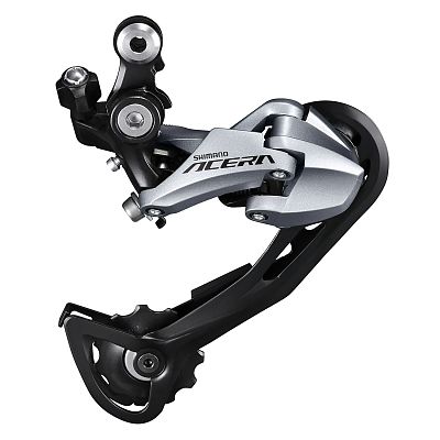 Переключатель задний Shimano Acera RD-M3000 SGS, 9 скоростей, на адаптер (петух), длинная (95 мм), 4