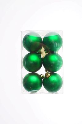 Набор шаров 6 см 12 шт зеленый AR3/6012B/GR(024)