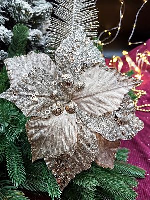 Цветок шампань d  см Flo-12-45champane