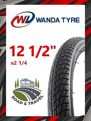 Велопокрышка Wanda 12" 1/2х2 1/4 P1023  черный VTRR12212501