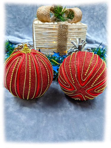 													Набор шаров 10 см 2 шт красный 03041R10