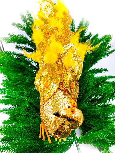 													Павлин 45 см золото  RS1D2178 GOLD