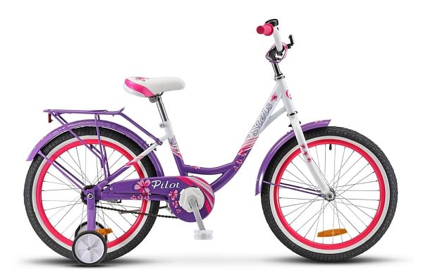 Велосипед детский STELS PILOT 210 Lady 20" 12" 1 ск. Пурпурный/белый LU074841 