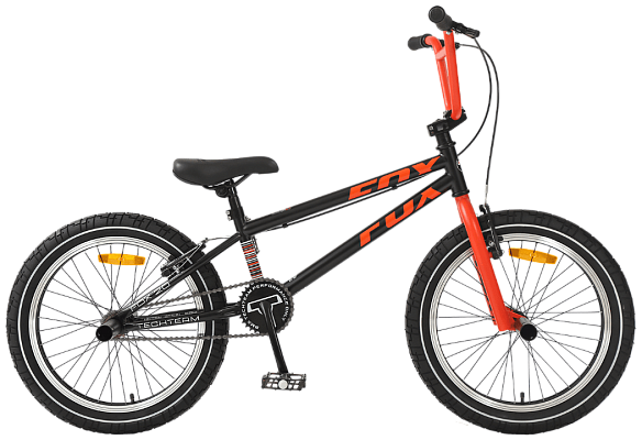 Велосипед BMX Tech Team FOX 20" 20,5" 1 ск. черно-красный 560020 