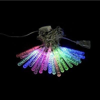 Уценка Светодиодная гирлянда нить 3,5 м м, МИКС 20 LED ледяные палочки, , провод , K130-429