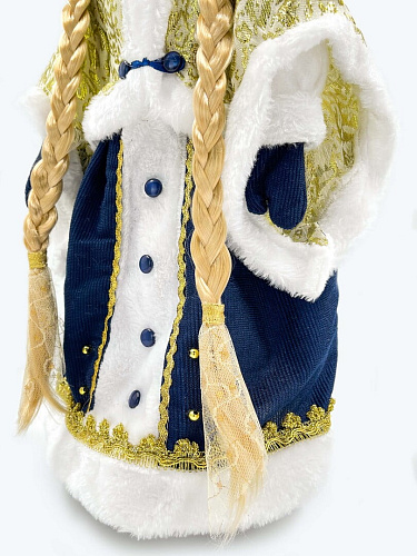 													Снегурочка  45 см синий, золотой YD18008 фото 5