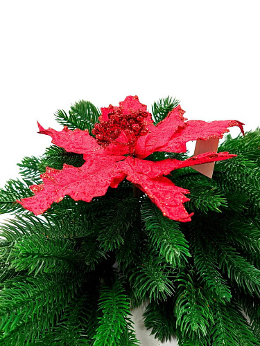 													Цветок красный d 23 см Al-9202-5r фото 3