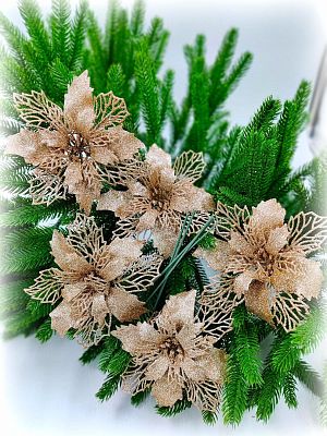 Цветок (5 шт.) шампань d  см Flo-5Sh