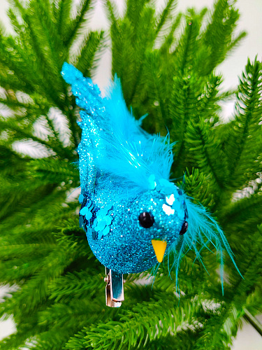 													Птица 16 см голубой 1 9918871