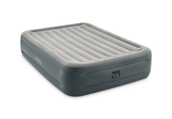 Надувная кровать INTEX Essential Rest 152х203х42см серый 64126