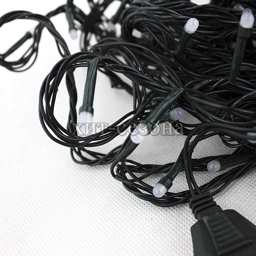 													 9 м, белый теплый 100 LED, , провод , 2018519 фото 2